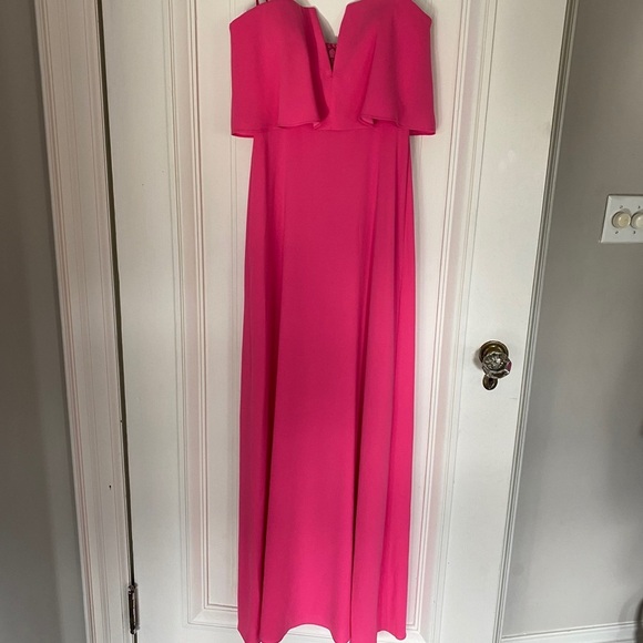 Pink BCBGMAXAZRIA Strapless Maxi Dress - Picture 4 of 15
